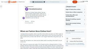 Fashion Nova - Clothing Production Concerns