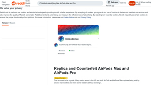 AirPods Max & Pro - Beware of Counterfeits