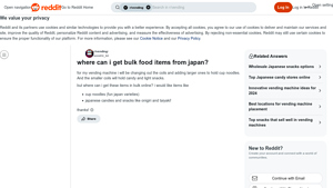 Reddit - Japanese Snacks & Cup Noodles