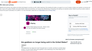 Reddit - Geek Bars Availability