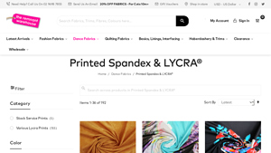 Remnant Warehouse - Printed Stretch LYCRA & Spandex Fabrics