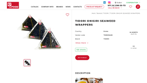 TIDORI - Onigiri Seaweed Wrappers