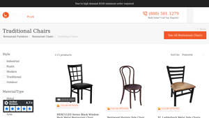 Restaurant Furniture Plus - Wholesale Traditional Chairs