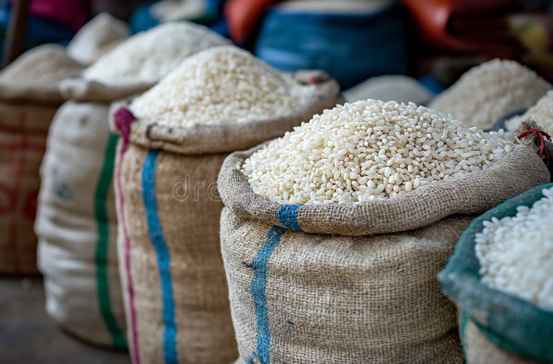A stock image illustrating rice wholesale concepts