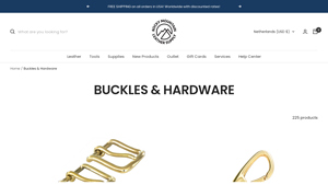 RM Leather Supply - Tetra Solid Brass Belt Buckle