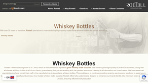Roetell - High-Quality Crystal White Whiskey Bottles