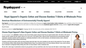 Royal Apparel - Unisex Viscose Bamboo Organic Tee
