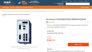 Hirschmann - RS20-0800M2M2SDAE Managed Industrial Ethernet Switch
