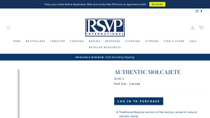 RSVP International - Authentic Molcajete