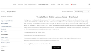 Ruisheng - Premium Lead-Free Tequila Glass Bottles