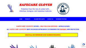 SafeCare - FDA Certified Nitrile Gloves