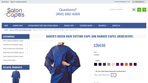 Baker's Dozen - Iridescent Hair Cutting Cape