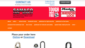 Samaco Lock Supply - Master Lock® & American Lock® Products