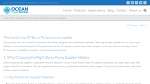 Yuanyang Pump Industry - ZJ Series Heavy-Duty Slurry Pump