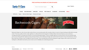 Santa Clara Cigars - Backwoods Cigars