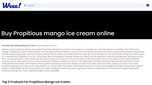 SayWeee - Propitious Mango Ice Cream