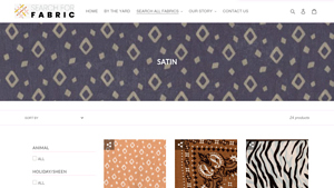Search For Fabric - Satin Collection
