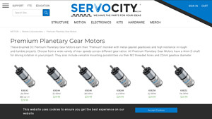 Servocity - Premium Planetary Gear Motors