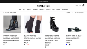 Shoe Times USA - Women's Fold Over Boots