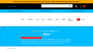 Bombing Science - Bulk Spray Paint