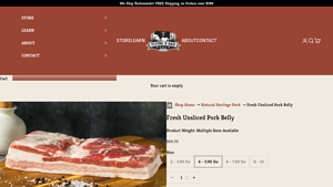 Shop Flying B Bar - Fresh Unsliced Pork Belly