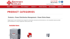 Showmen Supplies - AC Power Distribution Boxes