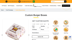 Sire Printing - Custom Burger Boxes