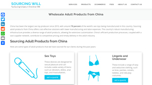 Sourcing Will - Wholesale Adult Products