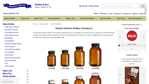 Specialty Bottle - Amber Glass Vitamin Bottles