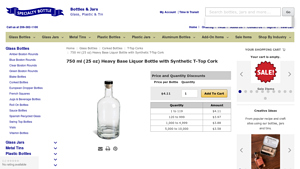 Specialty Bottle - 750 ml Heavy Base Liquor Bottle