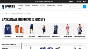 Sports Unlimited - Basketball Uniforms and Jerseys