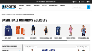 Sports Unlimited - Basketball Uniforms and Jerseys