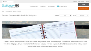 Stationery HQ - Custom Printed Planners