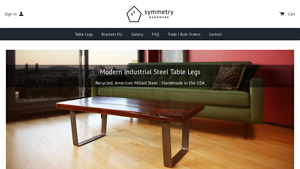 Symmetry Hardware - Steel Table Legs