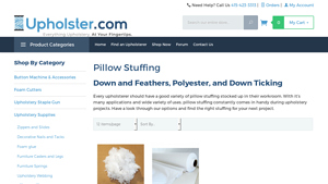 Upholster - Pillow Stuffing Options