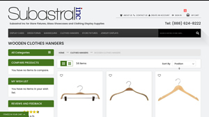Subastral Inc - Wooden Clothes Hangers