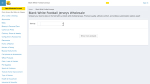 Supply Leader - Wholesale Blank White Football Jerseys