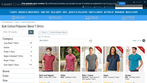 T-Shirt Wholesaler - Bulk Cotton/Polyester Blend T-Shirts