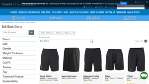 Bulk Black Shorts - Various Brands