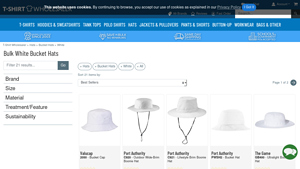 Valucap - Bulk White Bucket Hats