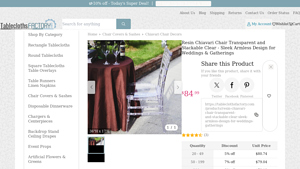 TableclothsFactory - Resin Transparent Chiavari Chair Clear