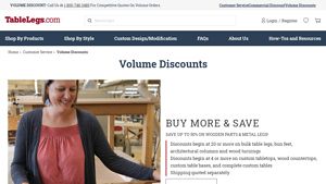 Table Legs - Bulk Discounts on Wooden Parts and Metal Legs