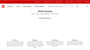 Target - Baby Bottle Feeding Supplies