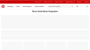 Target - Rose Gold Desk Organizer