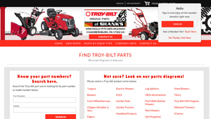 Troy Bilt - OEM Parts for Lawn and Garden Equipment