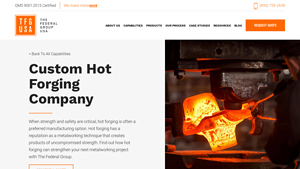 TFG USA - Custom Hot Forging Services
