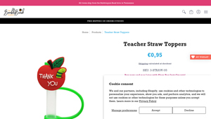 The Bumble Bead Company - Teacher Straw Toppers