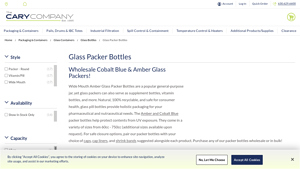 The Cary Company - Glass Packer Bottles