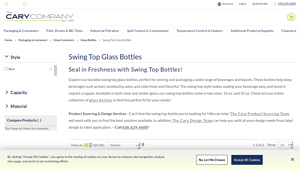 The Cary Company - Wholesale Swing Top Bottles