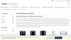 The Cary Company - 5 Gallon Buckets & Pails